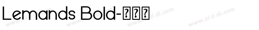 Lemands Bold字体转换